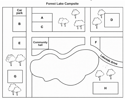 Forest Lake Campsite map